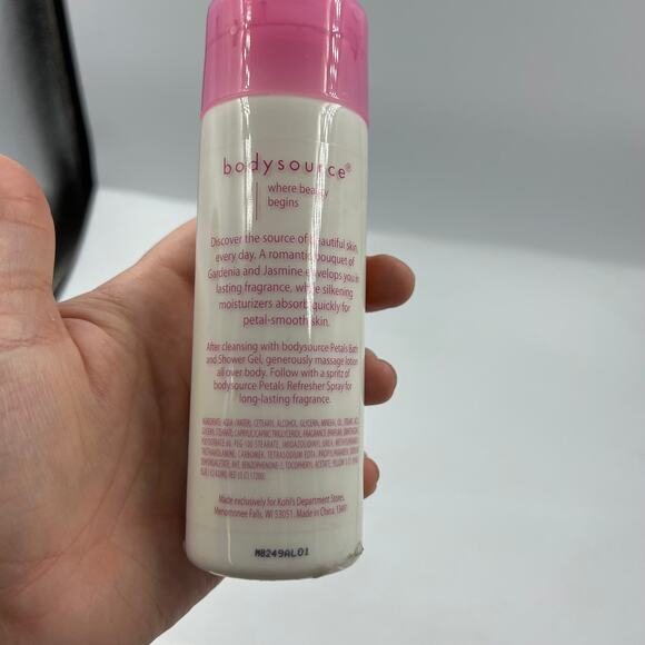 Body Source Where Beauty Begins "Petals" Body Lotion 6 Fluid Ounces Opened - Picture 3 of 6